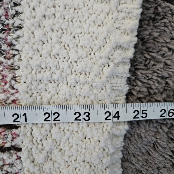 Adora embroidered textured cowlneck sweater Sz S/M - Picture 8 of 9